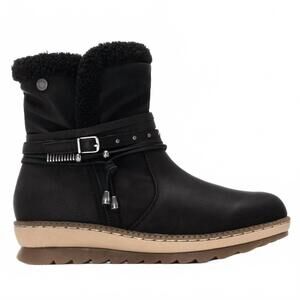 NEW REFRESH women's winter bootie in black